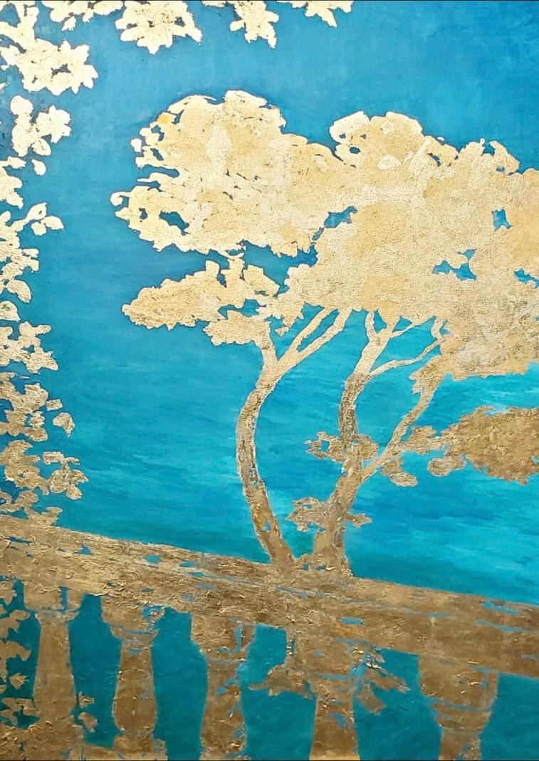 Balcon en Méditerranée — post-impressionist landscape painting